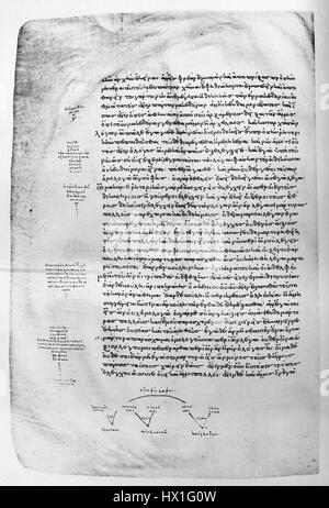 Le 'Gorgias Marginalia 05' de Clarke Platon fait référence aux annotations philosophiques sur le dialogue de Platon 'Gorgias'. Dans ce travail, Platon explore les thèmes de la rhétorique, de l’éthique et de la nature du pouvoir. Les marginalia servent de commentaire philosophique, éclairant l’interprétation des pensées de Platon sur la justice et la morale dans la philosophie grecque antique. Banque D'Images