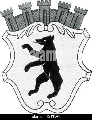 Blason de Berlin 1900 petit Banque D'Images