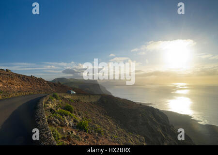 - Vue panoramique de Mirador del Rio, Lanzarote Banque D'Images