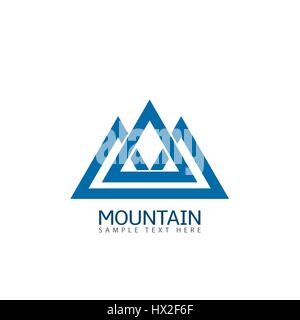 Icône logo montagne Illustration de Vecteur