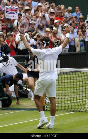 Roger Federer APRÈS V Le tournoi de Wimbledon le tournoi de Wimbledon 20 LE ALL ENGLAND TENNIS CLUB WIMBLEDON LONDRES Banque D'Images