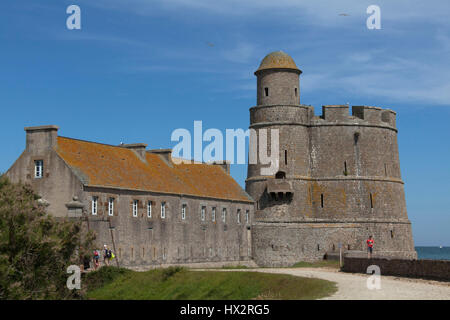 L'île de Tahitou (nord-ouest de la France) : Fort Vauban Banque D'Images