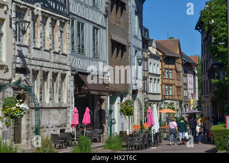 Rouen (nord de la France) : la vieille ville Banque D'Images