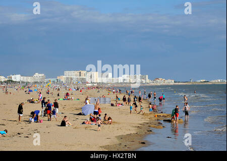 Saint-Jean-de-Monts (ouest France) : le front de mer Banque D'Images