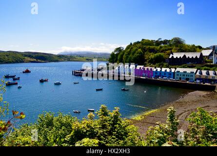 Le port de Portree, Isle of Skye Banque D'Images