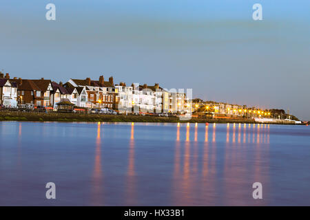 Le coucher du soleil, West Kirby, Wirral Banque D'Images