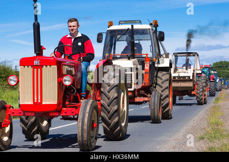 Rallye tracteur shérif devient, North Yorkshire, England, UK Banque D'Images