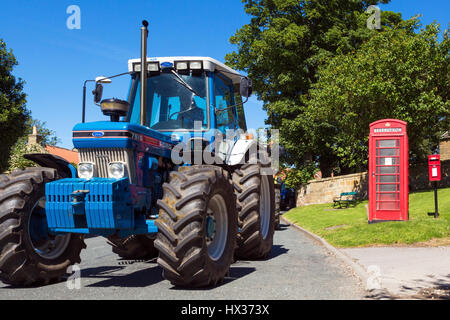 Rallye du tracteur, Kirkby, North Yorkshire, England, UK Banque D'Images