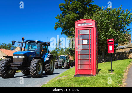 Rallye du tracteur, Kirkby, North Yorkshire, England, UK Banque D'Images