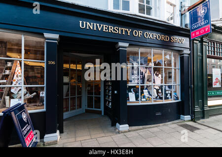 L'Université d'Oxford Shop sur High Street, Oxford, United Kingdom Banque D'Images