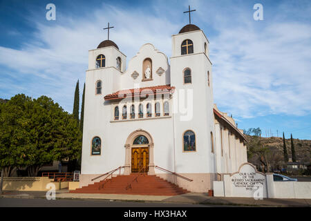 Le Notre Dame de l'église catholique Saint Sacrement à Miami, Arizona, USA. Banque D'Images