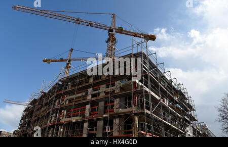 Kiel, Allemagne. Mar 21, 2017. Vue sur le "chlossquartier' (lit. Château quarts) encore en construction à Kiel, Allemagne, 21 mars 2017. Photo : Carsten Rehder/dpa/Alamy Live News Banque D'Images