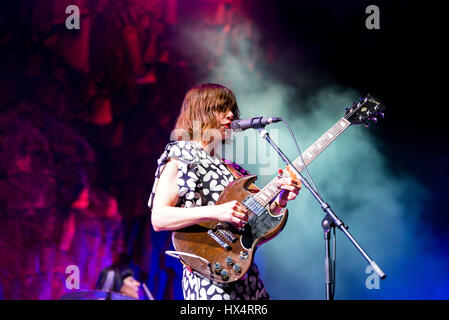 BARCELONA - 29 MAI : Sleater Kinney (band) en concert au Primavera Sound Festival 2015 le 29 mai 2015 à Barcelone, Espagne. Banque D'Images