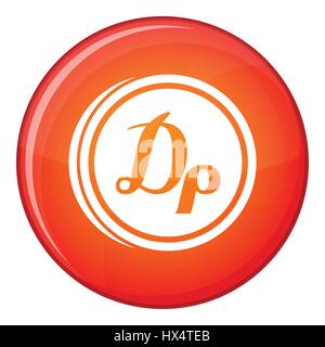 Drachme Monnaie, icône de style plat Illustration de Vecteur