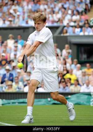 DAVID GOFFIN BELGIQUE BELGIQUE LE ALL ENGLAND TENNIS CLUB WIMBLEDON Londres Angleterre 23 Juin 2014 Banque D'Images