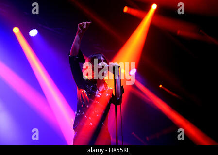 Barcelone - 4 JUIL : Primal Scream (band) en concert au Festival de Vida le 4 juillet 2015 à Barcelone, Espagne. Banque D'Images