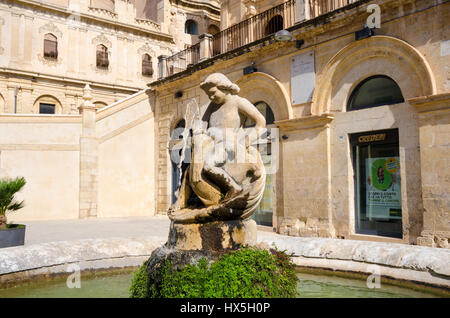 Noto, Italie - 14 septembre 2015 : vue sur l'église de Saint François Immaculé en Noto, Italie Banque D'Images
