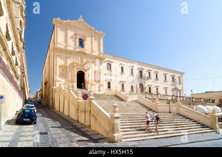 Noto, Italie - 14 septembre 2015 : vue panoramique de l'église de Saint François Immaculé en Noto, Italie Banque D'Images