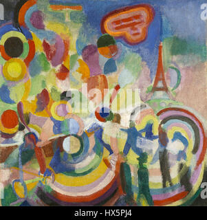 Robert Delaunay Hommage à BlC3A9riot 1914 Musée de Grenoble Banque D'Images