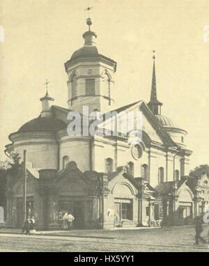 L'église Pyrohoshcha de la Mère de Dieu, une église du quartier de Podil, vue du nord-est, sur une image du début du XXe siècle. Banque D'Images