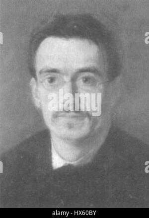 Rudolf Steiner (1861-1925) est un philosophe, éducateur et ésotériste autrichien. Son travail a contribué au développement de l'anthroposophie, influençant l'éducation, l'agriculture et la spiritualité. Ce portrait de 1892 reflète les premières étapes de son parcours intellectuel. Banque D'Images