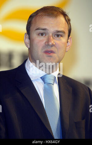 EDWARD DAVEY MP Parti libéral démocrate 24 septembre 2003 Brighton, Angleterre Banque D'Images