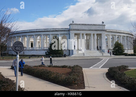 L'Arlington Memorial Amphitheater, le Cimetière National d'Arlington, Virginie, États-Unis Banque D'Images