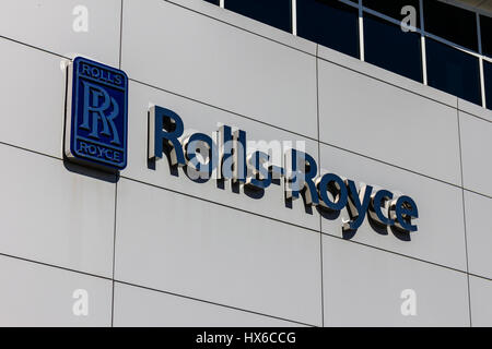 Indianapolis - Circa Octobre 2016 : Rolls-Royce Corporation Client Régional Centre de formation. Rolls-Royce est une société internationale fournissant des Jet et Tu Gaz Banque D'Images