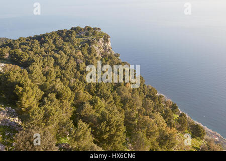 Monte Pellegrino et la mer - Palerme Banque D'Images