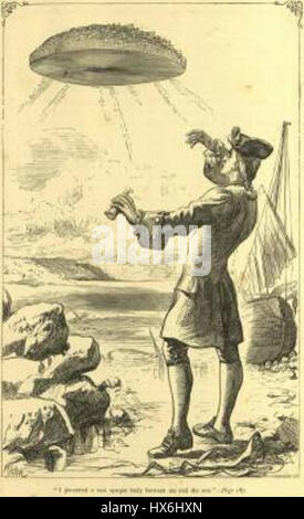 Viagens de Gulliver est l'édition portugaise de la satire classique de Jonathan Swift, les voyages de Gulliver, présentant des illustrations et des commentaires qui mettent en valeur l'humour et la critique de la société. Banque D'Images