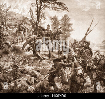 Bataille de Spicheren ou bataille de Forbach, le 6 août 1870, Guerre franco-prussienne Banque D'Images