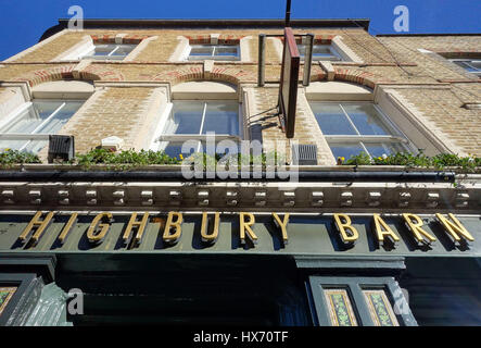 La Grange de Highbury public house, Highbury, au nord de Londres Banque D'Images