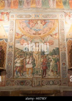Le Martyre de Saint Sébastien de Benozzo Gozzoli fresco Banque D'Images