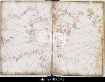 Les feuilles 3 et 4 de l'atlas Luxoro renvoient probablement à des pages ou sections spécifiques d'un atlas, contenant des cartes détaillées ou des informations géographiques utilisées pour la navigation ou l'étude. Banque D'Images