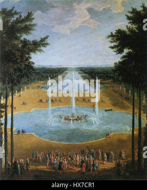 Louis XIV, dit Louis le Grand ou Roi Soleil, fut roi de France de 1643 à 1715, réputé pour sa monarchie absolue et la construction du château de Versailles. Banque D'Images