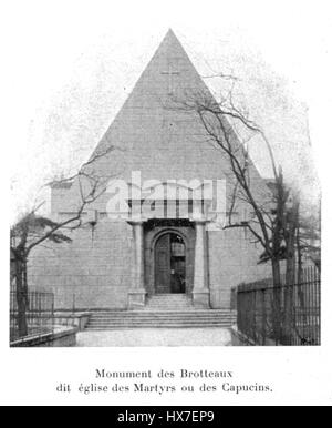 Cette image est tirée de *histoire des Églises et chapelles de Lyon*, une œuvre historique de 1908 qui explore les églises et chapelles de Lyon, France. Le livre fournit des descriptions détaillées de l’architecture religieuse et du patrimoine culturel de la ville. Banque D'Images