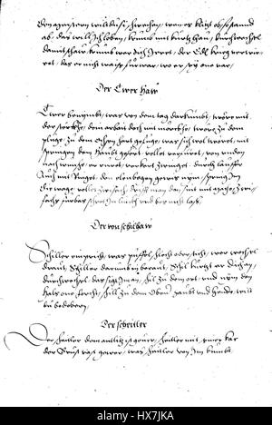 Le manuscrit 'Reichsstadt Schätze', identifié comme Nr. 82 015v, contient une trace détaillée des trésors et des reliques d'une ville impériale allemande. Ce manuscrit est un document historique clé, offrant un aperçu de la richesse culturelle et religieuse des villes médiévales. Banque D'Images