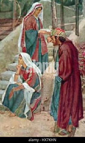 *La vie de Jésus de Nazareth* le détail de la planche 47 représente probablement un moment clé de la vie du Christ, en se concentrant sur un événement crucial tel qu'un miracle, un sermon ou une interaction significative. Banque D'Images