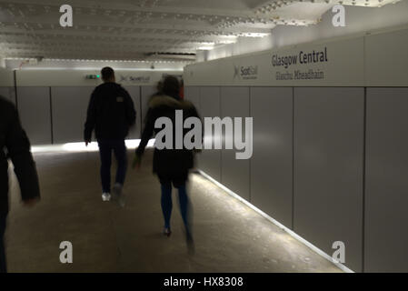 L'intérieur de la gare centrale de Glasgow Banque D'Images