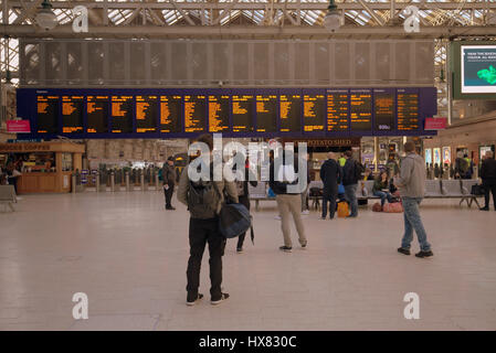 L'intérieur de la gare centrale de Glasgow Banque D'Images