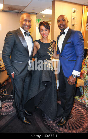 Des célébrités, des personnes honorées, et les clients de l'ABFF honore présenté par BET au Beverly Hilton comprend : Anika Noni Rose, Jeff Vendredi, Morris Chestnut Où : Pasadena, California, United States Quand : 22 Oct 2017 Banque D'Images