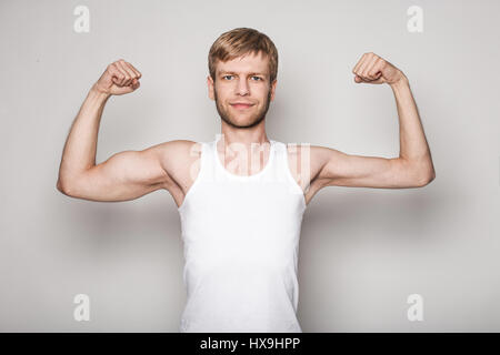 Portrait conceptuel d'un homme droitier Banque D'Images