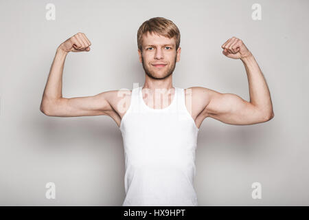 Portrait conceptuel d'un homme gaucher Banque D'Images