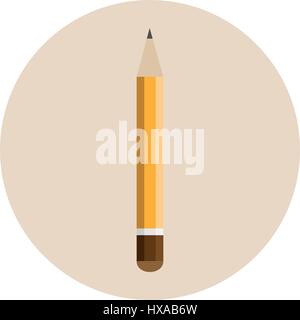 Crayon épais orange Illustration de Vecteur