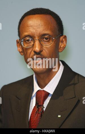 S.e. Paul KAGAME PRÉSIDENT DU RWANDA 02 octobre 2007 jardins d'hiver Blackpool England Banque D'Images