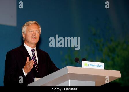 DAVID DAVIS MP SHADOW HOME SECRETARY 02 octobre 2006 BICC ANGLETERRE BOURNEMOUTH Banque D'Images