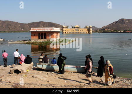 Jai Singh's Jal Mahal ,lac ManSagar, Jaipure, Rajastan, Inde. Banque D'Images