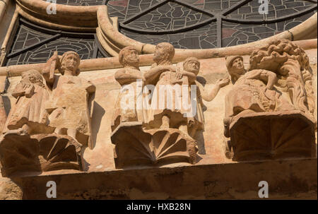 Cathédrale de Notre-Dame de Reims, France Banque D'Images