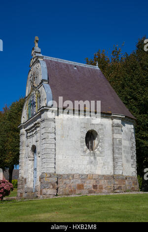 Chapelle Hannedouche près de l'intersection de la D57 et D75, Servins, France. Banque D'Images