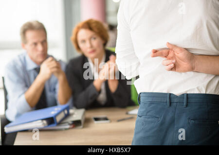 Job interview in office Banque D'Images